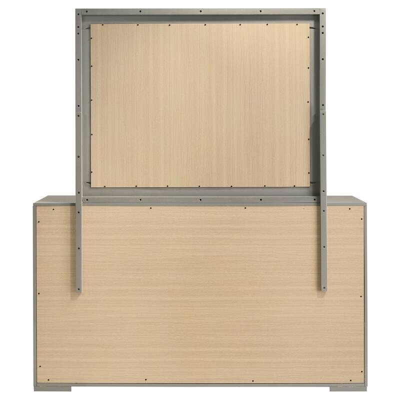 Ives 6-drawer Dresser and Mirror High Gloss