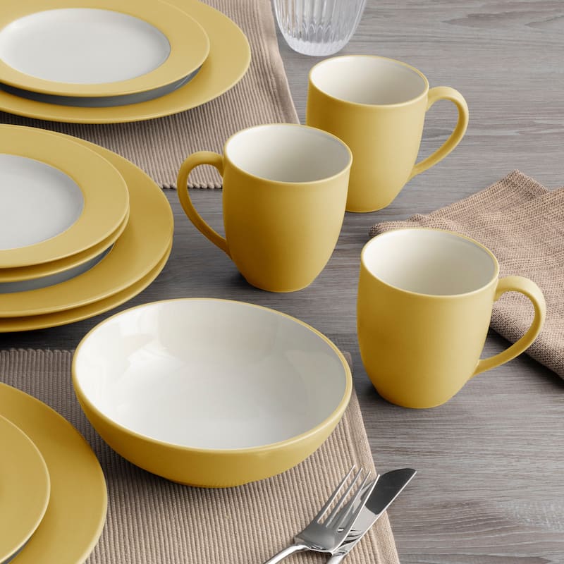 Noritake Colorwave 16-Piece Rim Dinnerware Set, Service For 4