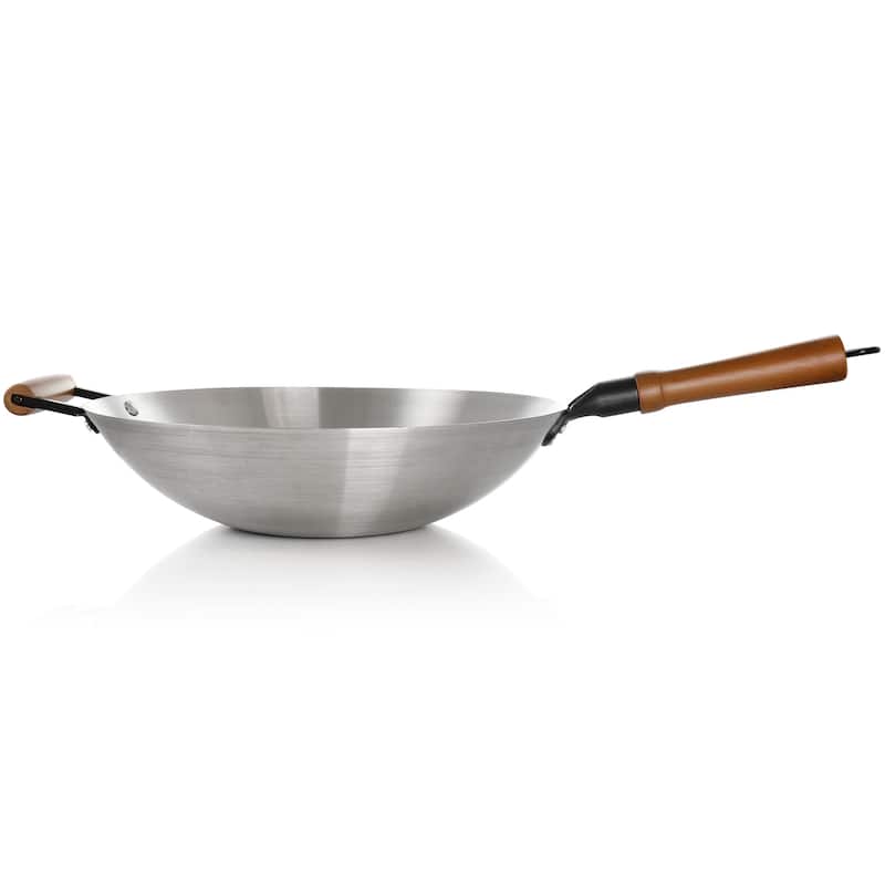 14 Inch Stainless Steel Wok