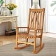 preview thumbnail 6 of 30, Gymax Wooden Rocking Chair Porch Rocker High Back Garden Seat For - See Details