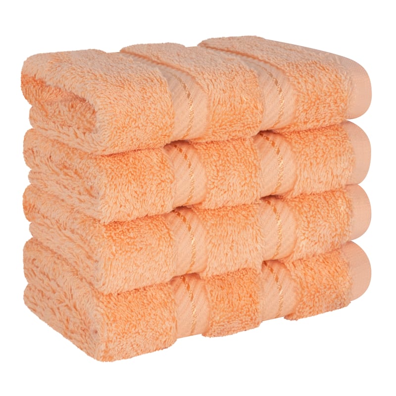 American Soft Linen Premium 100% Cotton 4-Piece Washcloth Set