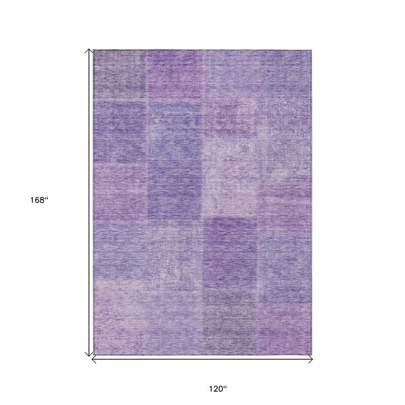 HomeRoots Patchwork Transitional Rectangle Outdoor Rug