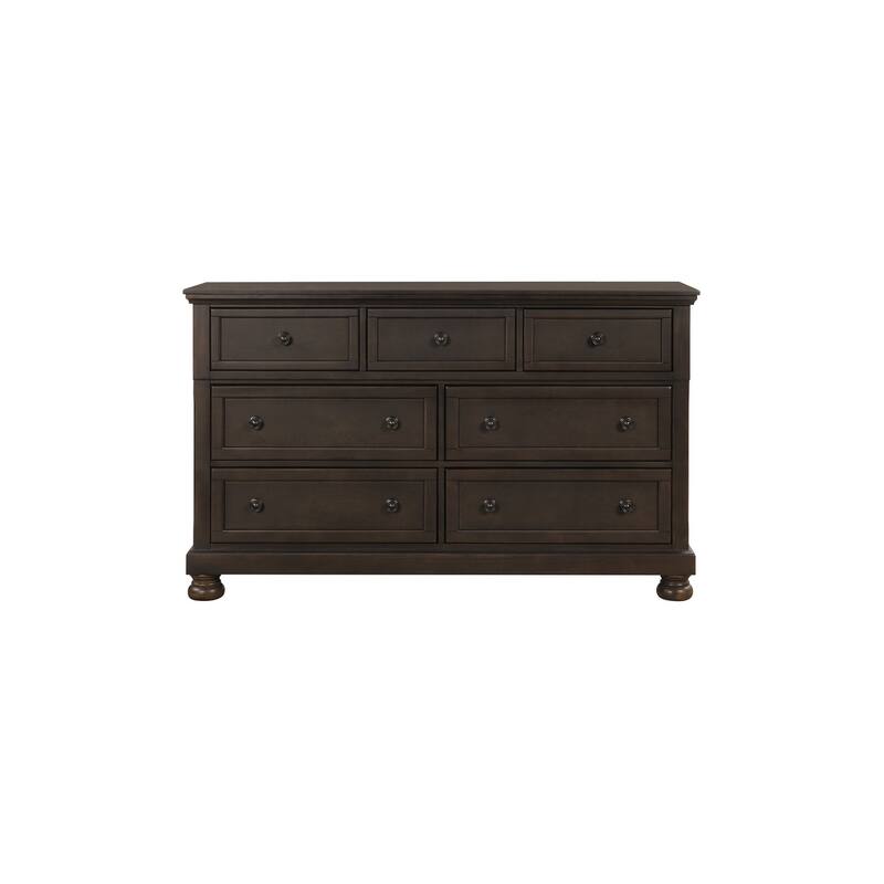 Brandie 6 Piece Grayish Brown Modern Storage Sleigh Platform Bedroom Set