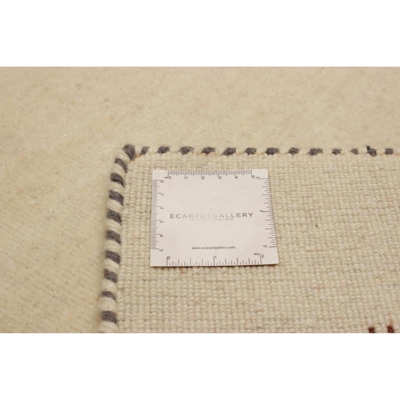 Kashkuli Gabbeh Cream Rug 2'6" x 6'4" - 2'6 x 6'4