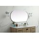 preview thumbnail 3 of 9, Elegant Lighting MR2A2448 Asha 24" W x 48" H Oval Framed Bathroom