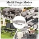 preview thumbnail 25 of 84, AECOJOY 7 Pieces Patio Furniture Set Outdoor Sectional Sofa Rattan Conversation Set