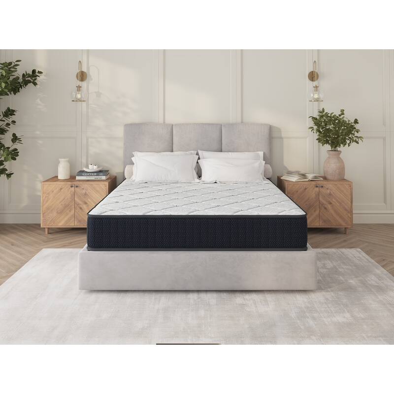 10" Queen Nest Basic Innerspring Hybrid Mattress, Pressure Relief, And Motion Isolation, Certipur-Us And Oeko Tex Certified