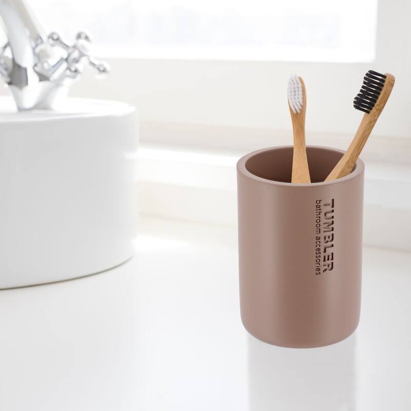 Modern Bathroom Tumbler, Minimalist Design Toothbrush Holder, Versatile Home Organizer