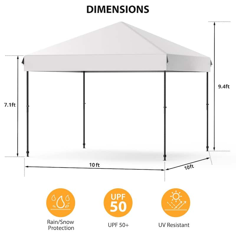10' x 10'， 10'x 20' Pop Up Canopy