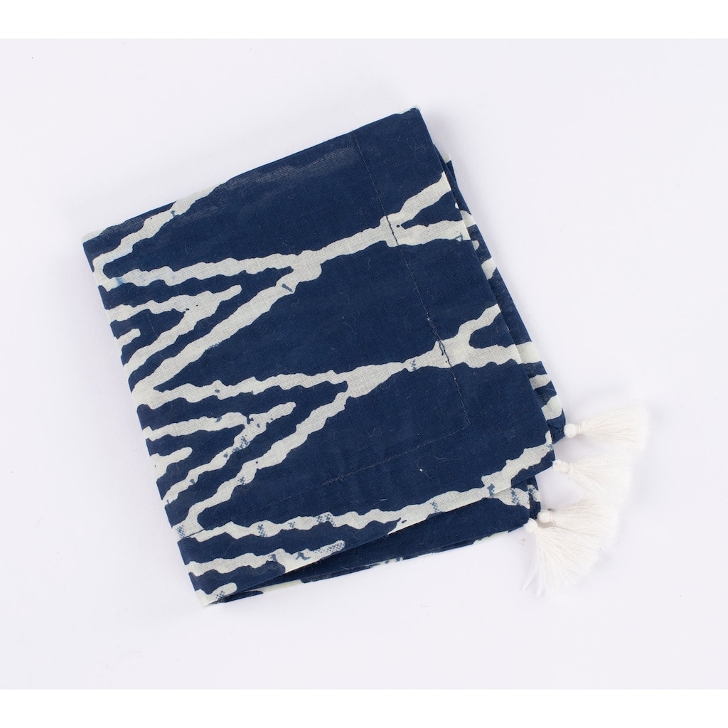 Ian, Cotton, Linen Cocktail Napkin Set (Set of 4)