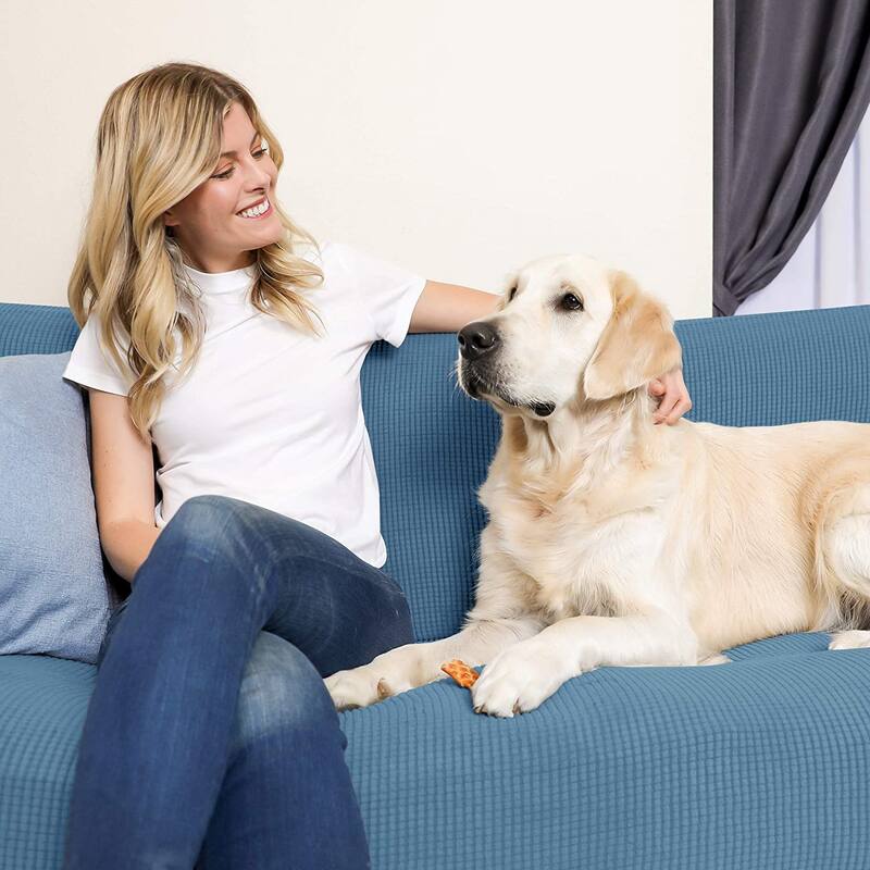 Subrtex 1-Piece Sofa Cover Stretch Soft Couch Loveseat Slipcover
