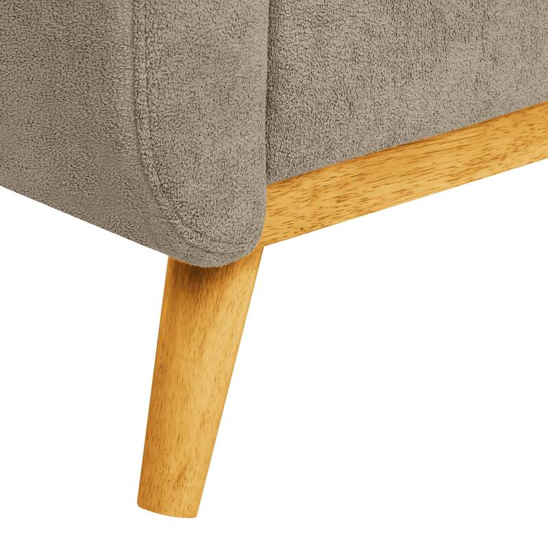 Anmytek Mid-Century Modern 67.7" Wide Tufted Upholstered Loveseat Sofa