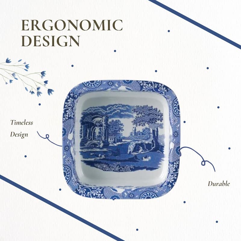 Spode Blue Italian Square Dish