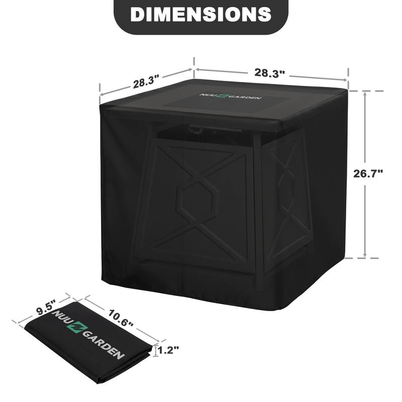 Outdoor Oxford Cover for Pyramid Propane Gas Patio Heater, Water, UV-Resistant