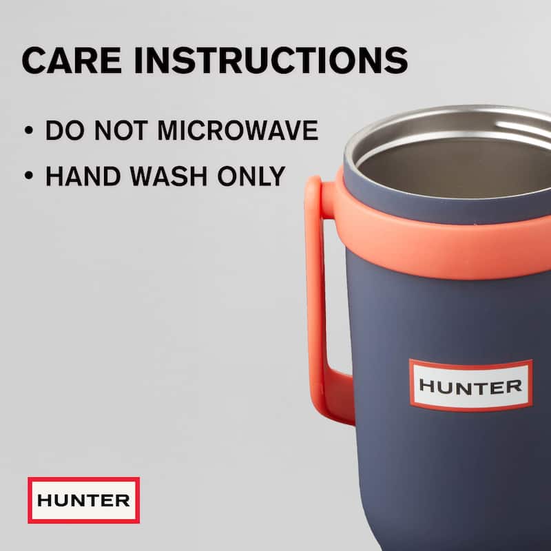 Hunter SwiftSip Hydration Stainless Steel Tumbler with Screw-Top Lid and Flip Carry Handle