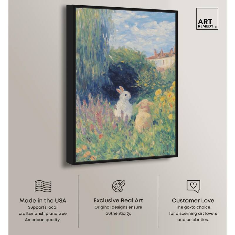 Quiet Gardeners Canvas by Art Remedy