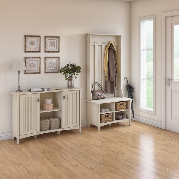 Bush furniture salinas hall on sale tree with storage bench