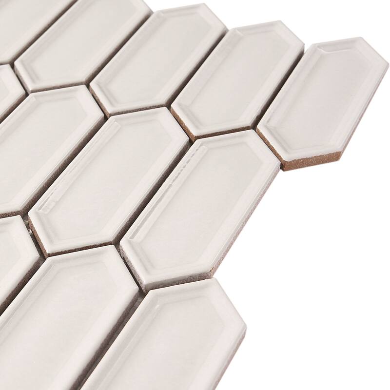 Forio 1.2" x 4.2" Picket Glossy Porcelain Mosaic Tile