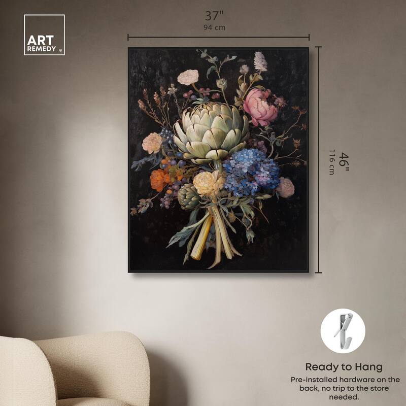 Moody Artichoke II Canvas by Art Remedy