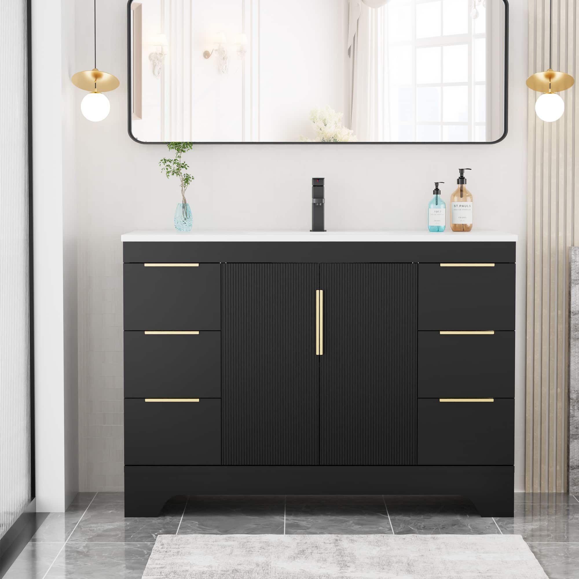 Option Black-48"Single Sink