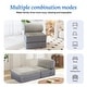 preview thumbnail 12 of 20, WOWMAX Convertible Folding Sofa Bed Folding Chair Bed with Back Bolster