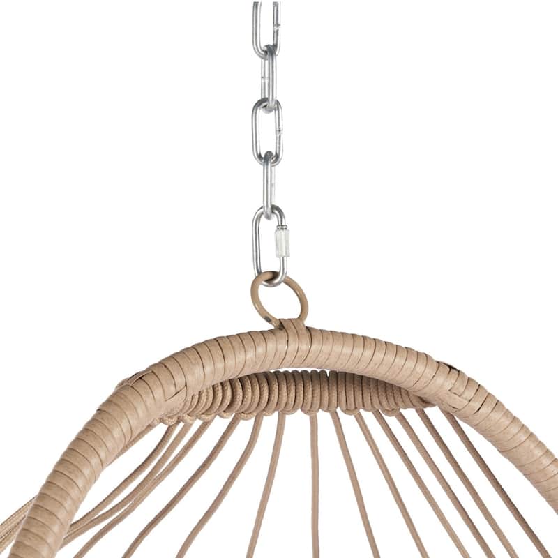 Outdoor Rattan Foldable Swing Hammock Egg Basket Chair Hanging Chair