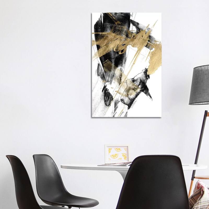 iCanvas "Glam & Black I" by Jennifer Goldberger Canvas Print - 40x26x1.5