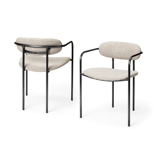 Steel frame shop dining chairs