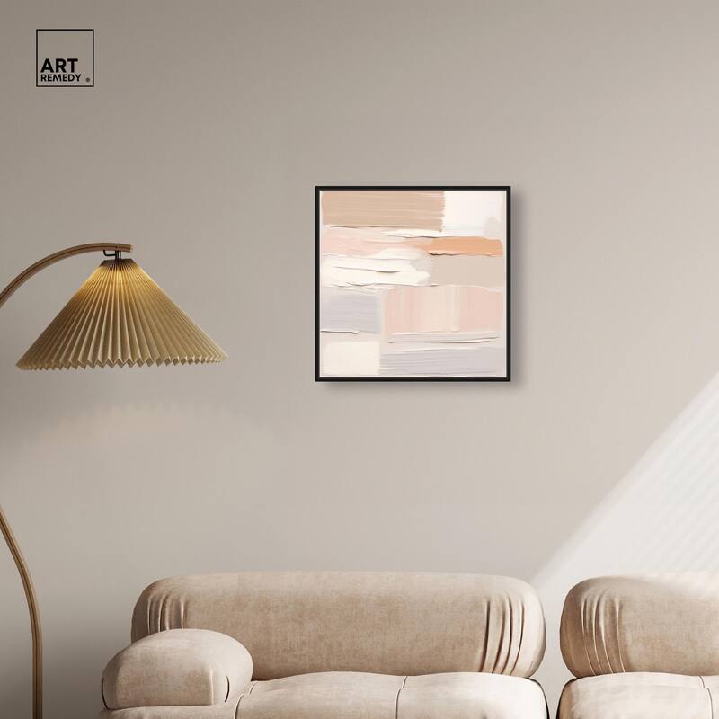 Roseate Cream Tones III Canvas by Art Remedy