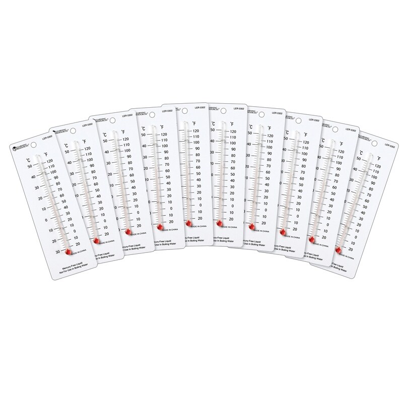 Shop Learning Resources Student Thermometers 10 Pk 2 X 6 0302 Overstock