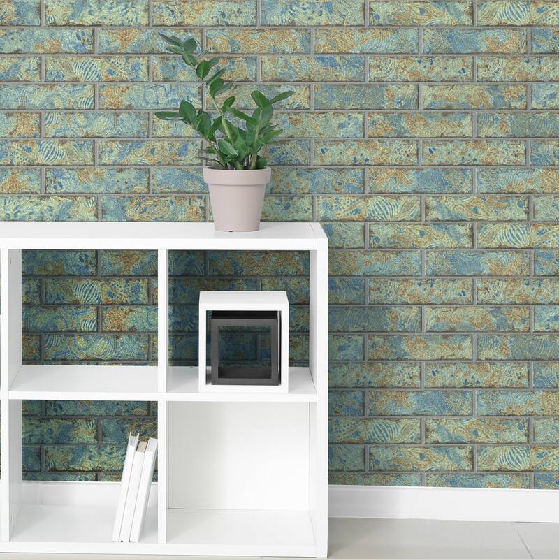 Merola Tile Gaudi React Brick Ocean 2-3/8" x 9-3/4" Porcelain Floor and Wall Tile