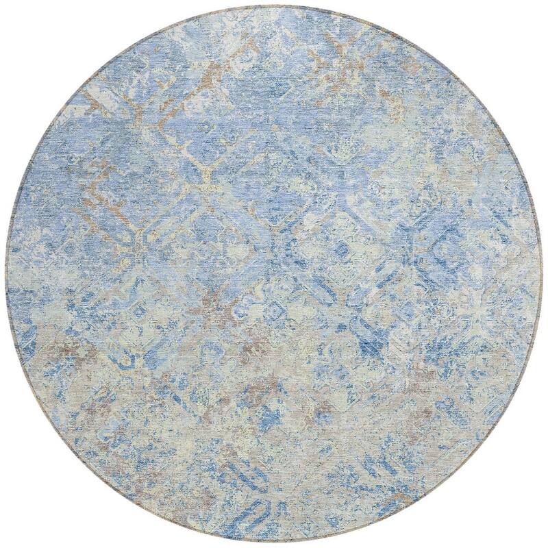 HomeRoots Geometric Transitional Rectangle Outdoor Rug