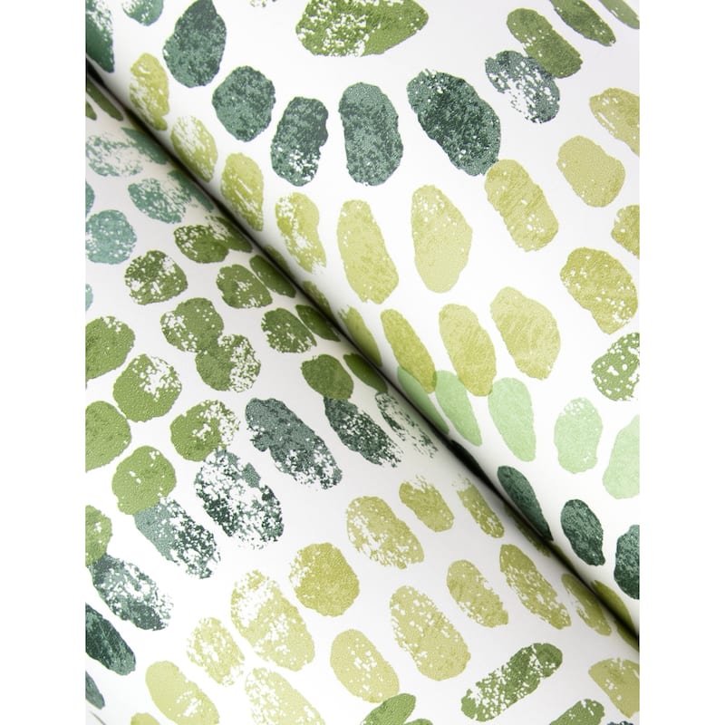 A-Street Prints Wanderer Evergreen Mosiac Wallpaper