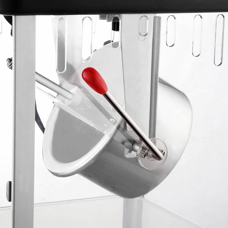 Pop Pup Countertop Popcorn Machine – 2.5oz Kettle with Measuring Spoon, Scoop, and 25 Serving Bags (Black)