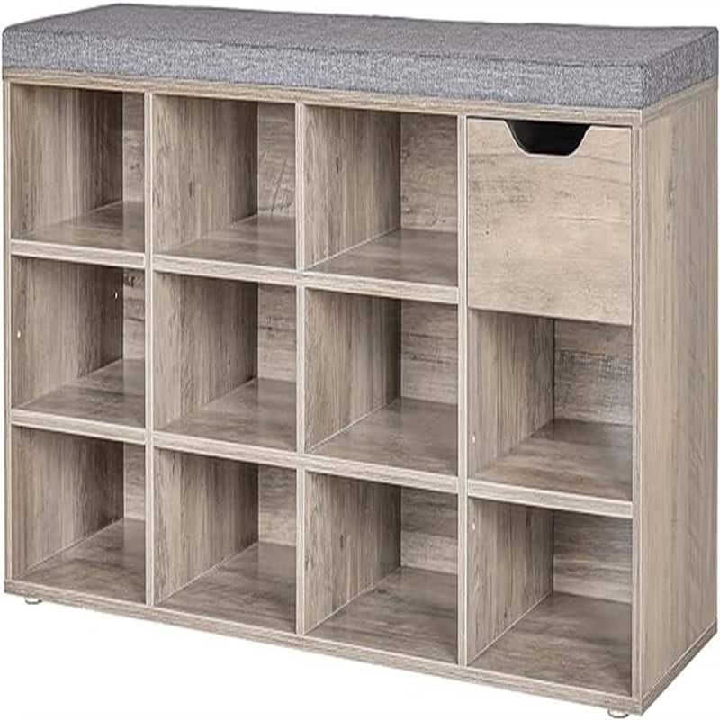 Shoe Bench - 11.8"D x 40.9"W x 18.9"H