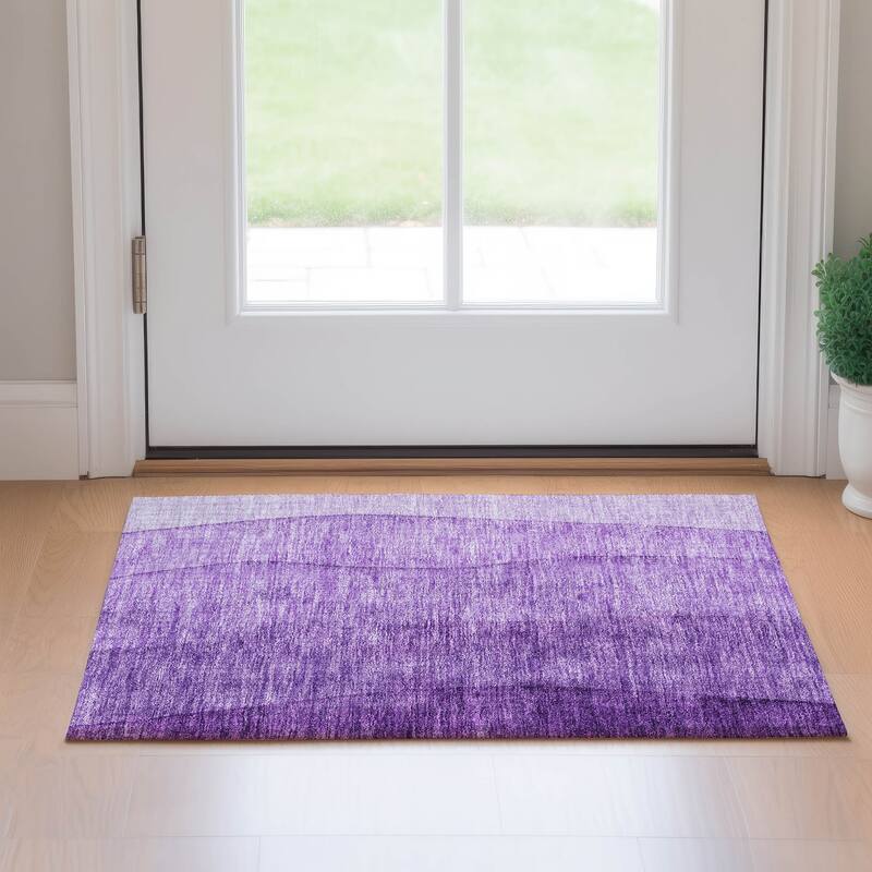 Premium Washable Super Soft Chunky Ombre Mayfield Rug - Purple - 1' 8" x 2' 6" - Rectangle
