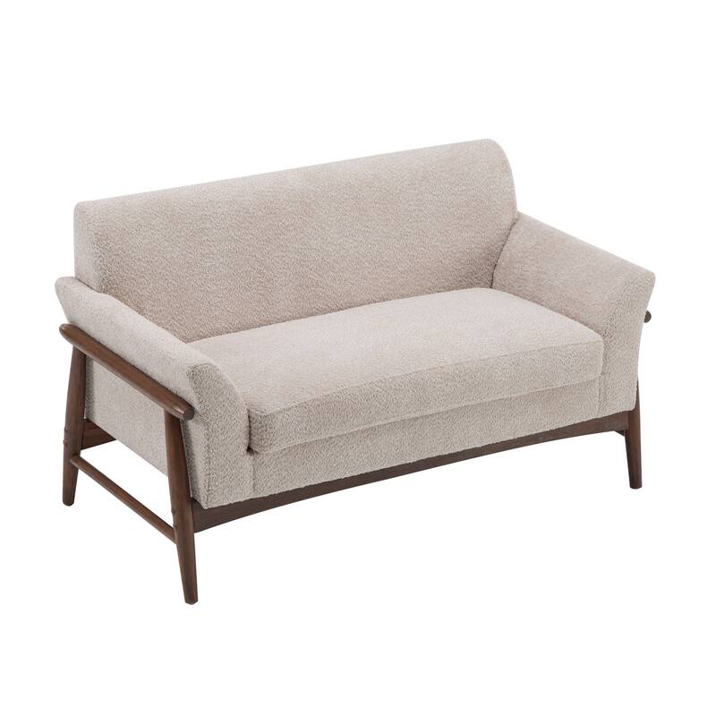 Mokena Modern Fabric Loveseat with Track Arms by Christopher Knight Home
