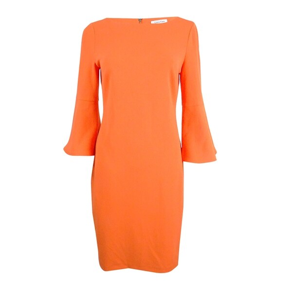 calvin klein plus size bell sleeve dress