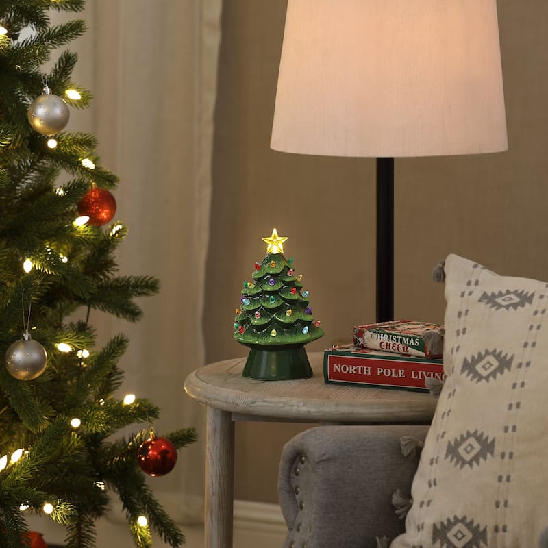 8 in. Nostalgic Ceramic Tree - Green