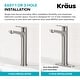 preview thumbnail 47 of 97, KRAUS Indy Single Handle Vessel Bathroom Faucet with Pop Up Drain