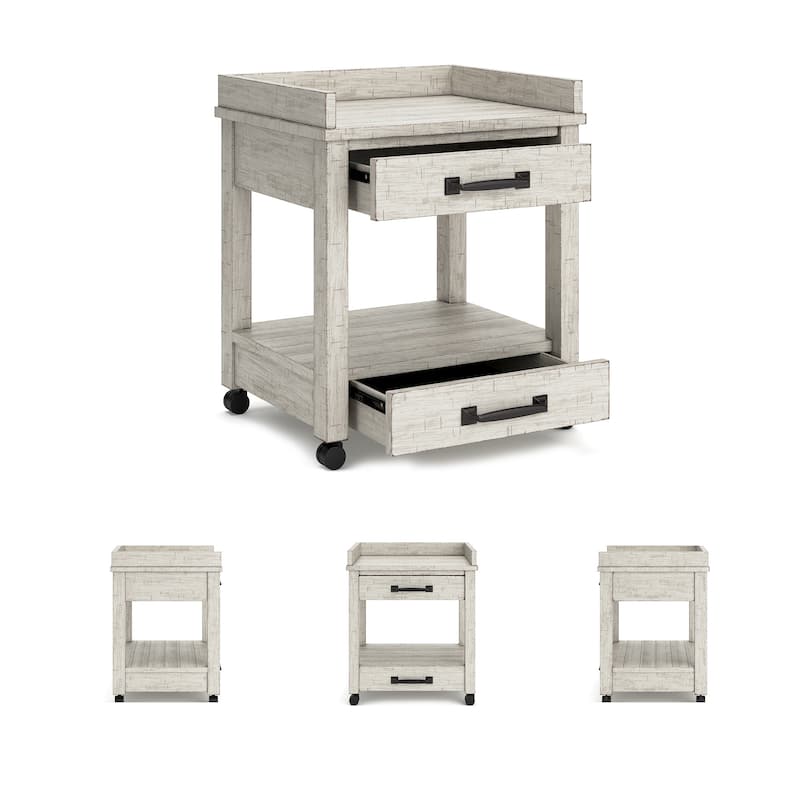 Carynhurst Casual Printer Stand Whitewash