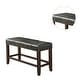 preview thumbnail 3 of 3, Faux Leather Wood High Bench