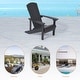 preview thumbnail 44 of 102, BONOSUKI Patio Adirondack Chair w/Cupholder,Weather Resistant-Set of 4