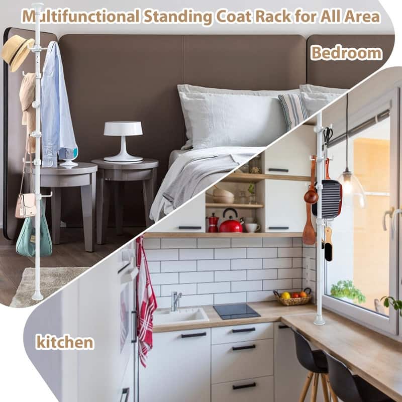 Coat Rack Freestanding - 110"D x 50"W x 56"H
