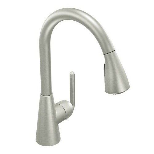 Moen S71708CSL Ascent 1-Handle Pulldown Kitchen Faucet, Classic Stainless - classic stainless