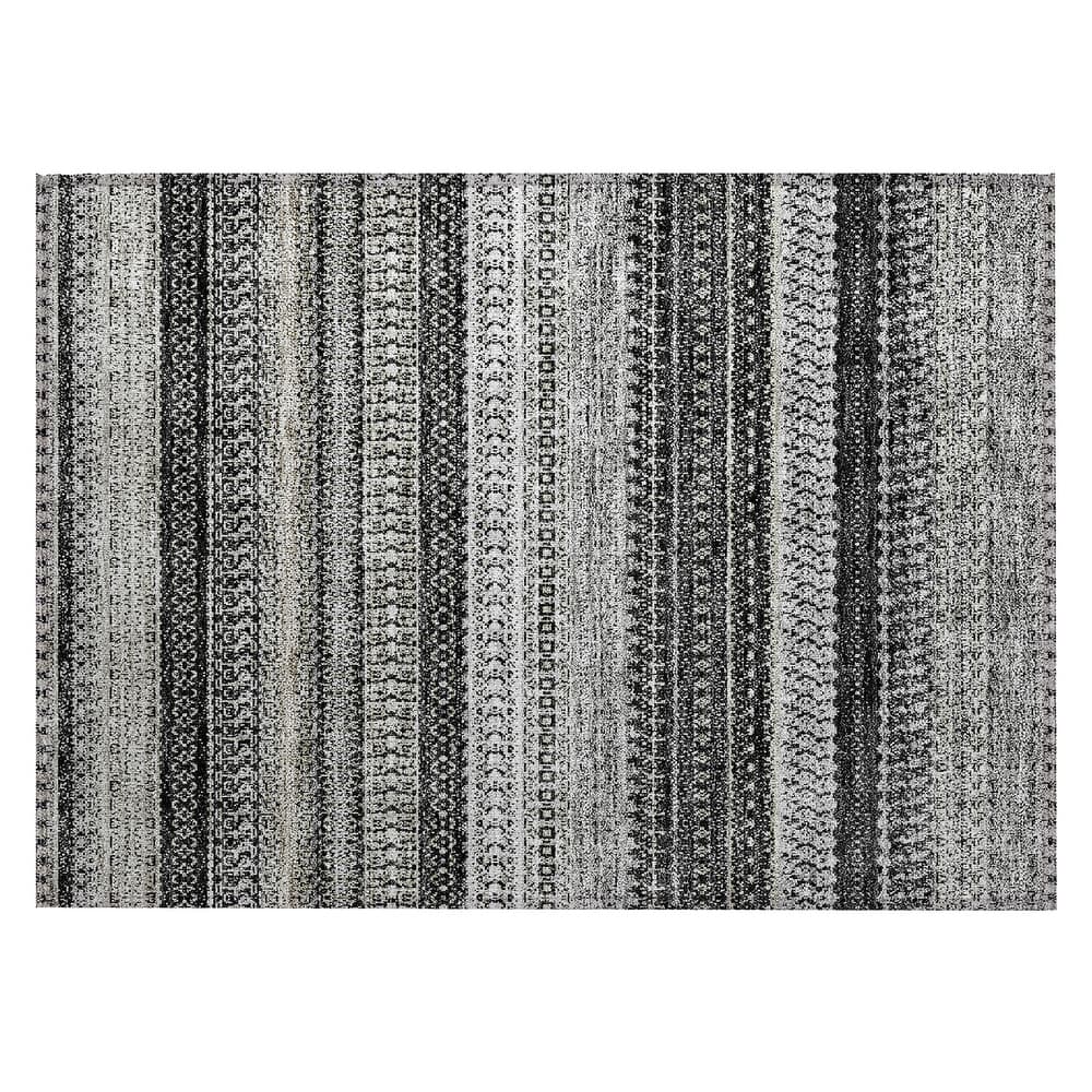 Machine Washable Indoor/ Outdoor Chantille Moroccan Stripes Rug
