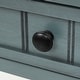 preview thumbnail 13 of 12, Navy Blue Wood Entryway Console Table with 3 Storage Drawers