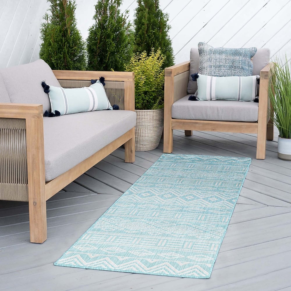 Exo Coastal Diamond Indoor/Outdoor Area Rug