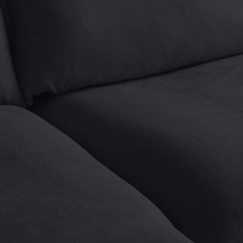 6 Piece U-shaped Velvet Upholstery Modular Sectional Sofa with 2 Ottoman
