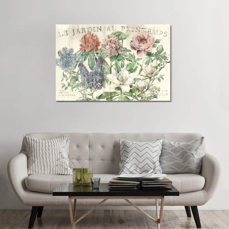 iCanvas "Le Jardin Printemps " by Sue Schlabach Canvas Print - 32x48x1.5